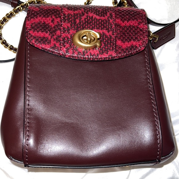 Coach backpack with snakeskin accent - Picture 12 of 13